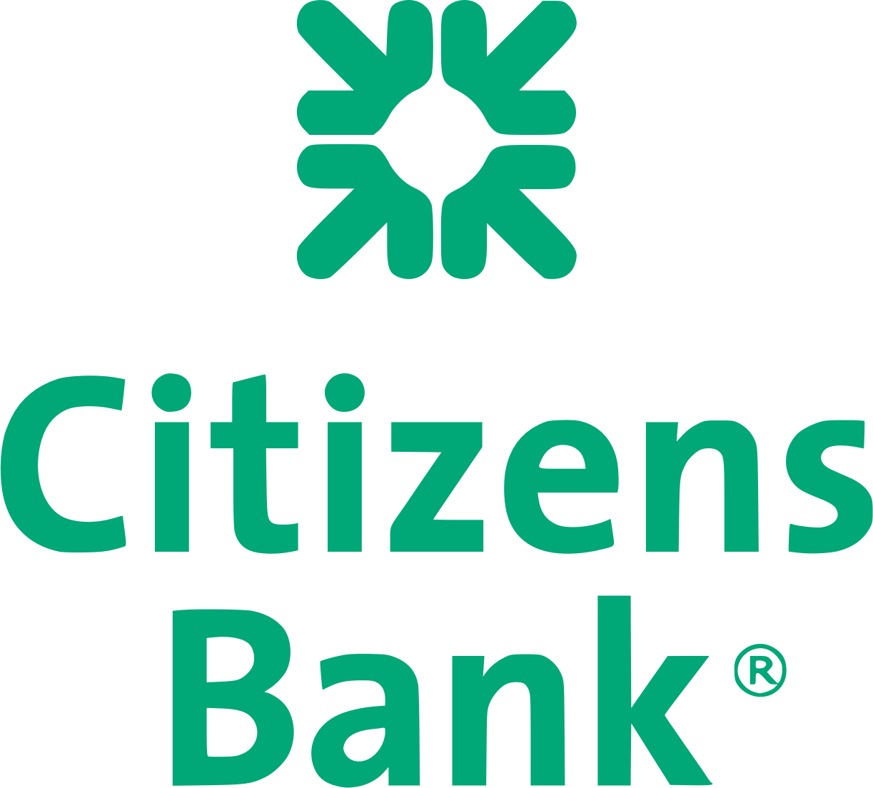 Citizens Bank Logo in green